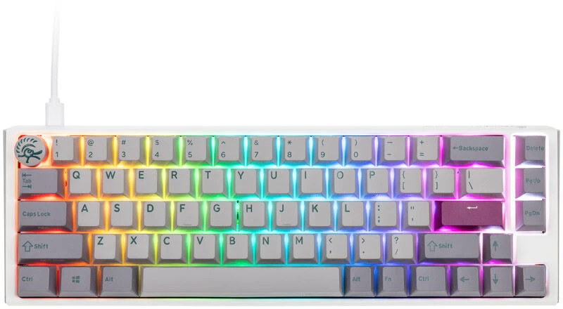 Klaviatūra Ducky One 3 Mist Pilkas MX-Raudona (US)