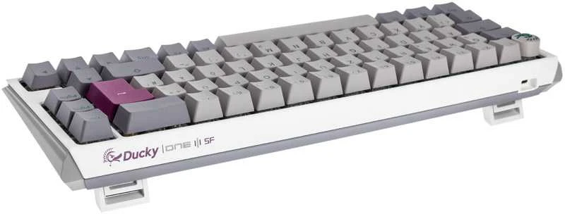 Ducky One 3 Mist Pilkas SF Klaviatūra žaidimams, RGB LED - MX-Raudona