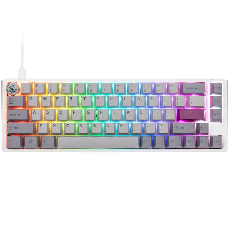 Klaviatūra Ducky One 3 Mist Pilkas MX-Raudona (US)