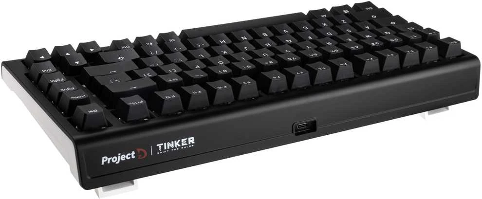 Ducky Tinker 75 Klaviatūra žaidimams, RGB, juodas - MX-Raudona (ANSI)