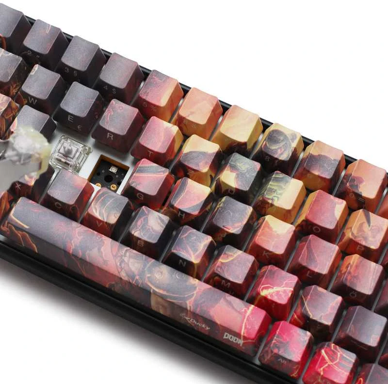Ducky x Doom One 3 SF Klaviatūra žaidimams, RGB LED - MX-Speed-Sidabrinis