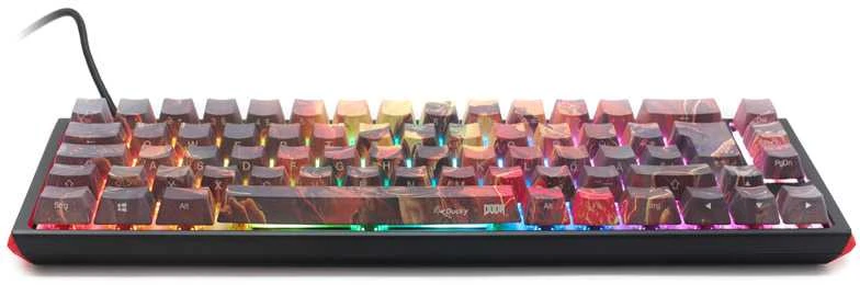 Mėlyna Ducky x Doom One 3 SF Klaviatūra žaidimams, RGB LED - MX-Mėlyna