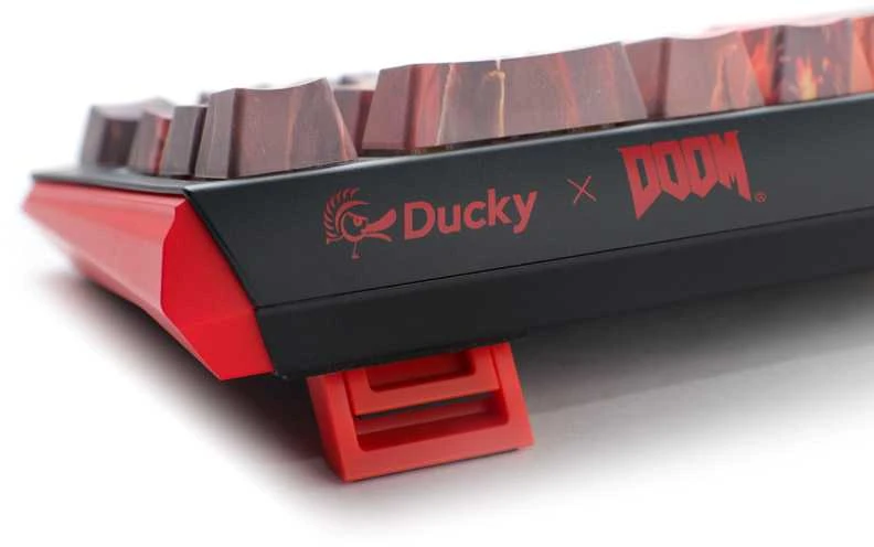 Mėlyna Ducky x Doom One 3 SF Klaviatūra žaidimams, RGB LED - MX-Mėlyna
