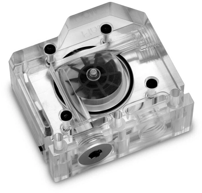 Ek Water Blocks Ek Vanduo Blocks EK Vanduo Blocks EK-Quantum skaliarinis srauto matuoklis, iš apačios į viršų, D-RGB, nikelio spalvos
