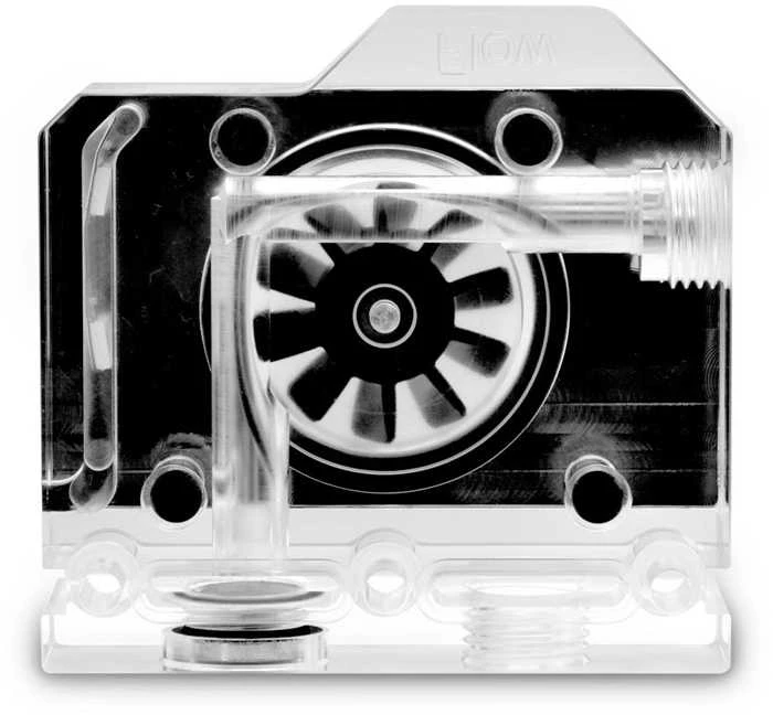 Ek Water Blocks Ek Vanduo Blocks EK Vanduo Blocks EK-Quantum skaliarinis srauto matuoklis, iš apačios į viršų, D-RGB, nikelio spalvos