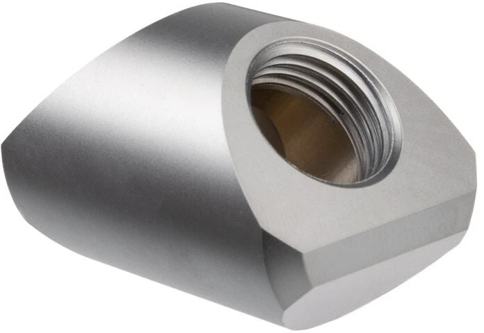 Ek Water Blocks „Ek Vanduo Blocks EK Vanduo Blocks EK-Quantum“ sukimo momento adapteris, 90 laipsnių, G1/4 colio moteriškas - G1/4 colio moteriškas – matinio titano