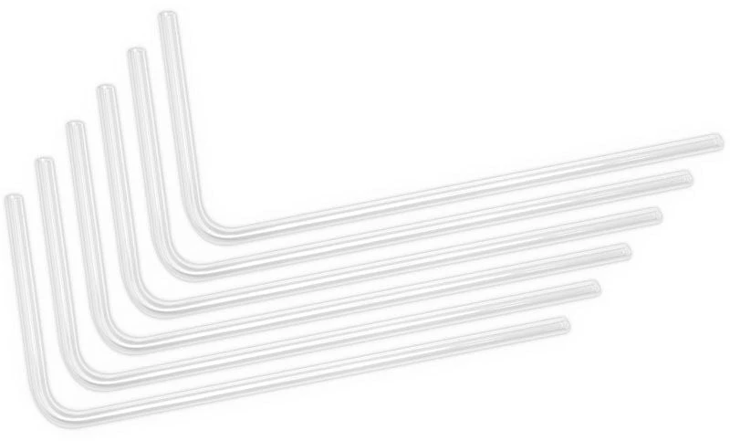 Ek Water Blocks EK vandens blokai EK Vanduo blokai EK-Loop kietas vamzdis 16/12 mm akrilas, sulenktas 90 laipsnių kampu – 80 cm, 6 vnt.