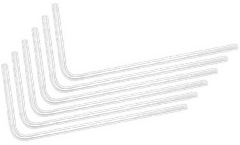 Ek Water Blocks EK vandens blokai EK Vanduo blokai EK-Loop kietas vamzdis 16/12 mm akrilas, sulenktas 90 laipsnių kampu – 80 cm, 6 vnt.