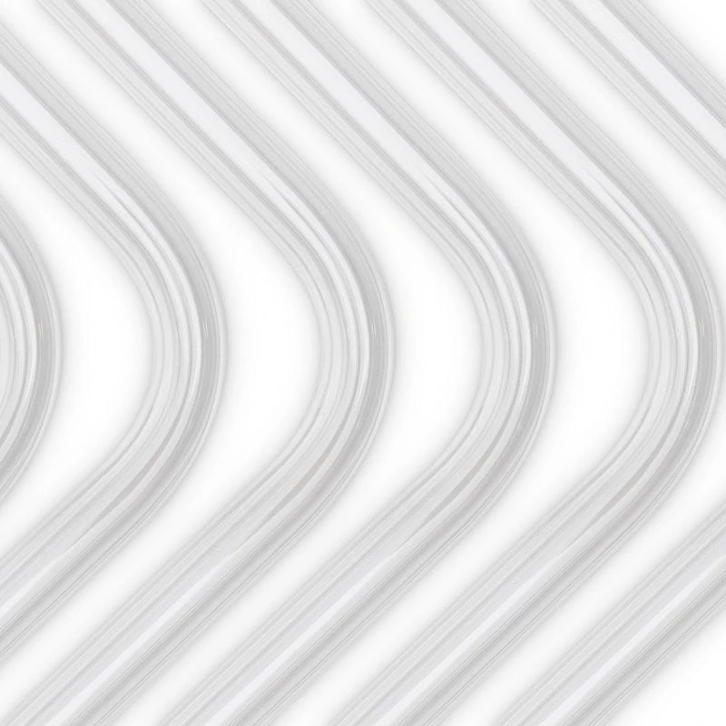 Ek Water Blocks EK vandens blokai EK Vanduo blokai EK-Loop kietas vamzdis 16/12 mm akrilas, sulenktas 90 laipsnių kampu – 80 cm, 6 vnt.