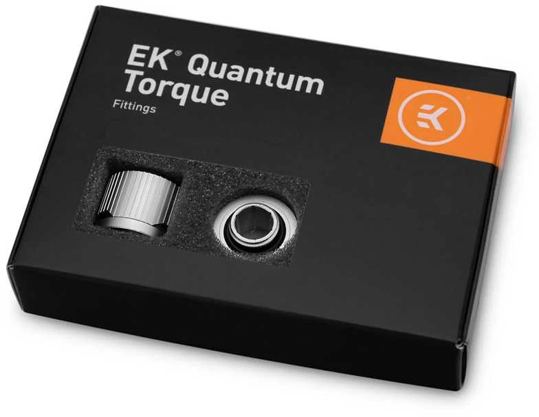 Ek Water Blocks Ek Vanduo Blocks Jungtis EK Vanduo Blocks EK-Quantum Torque STC 10/16, Satin Titanium, 6 vnt.