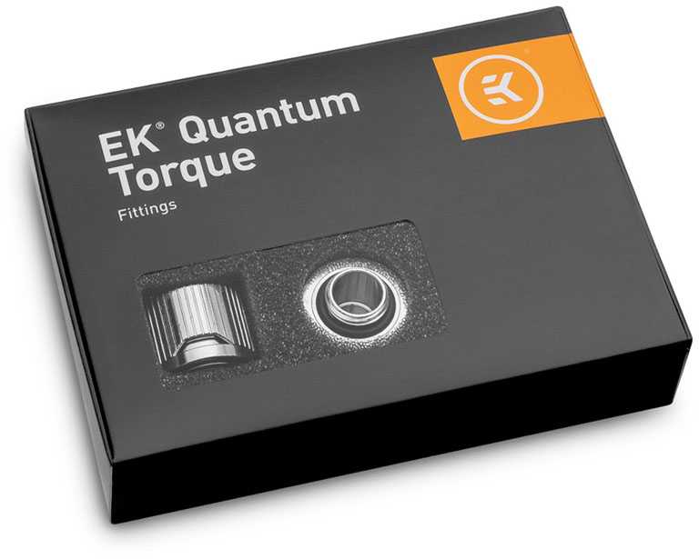 Ek Water Blocks Ek Vanduo Blocks EK Vanduo Blocks EK-Quantum Torque STC 10/16" 6 vnt. pakuotė, sidabrinis