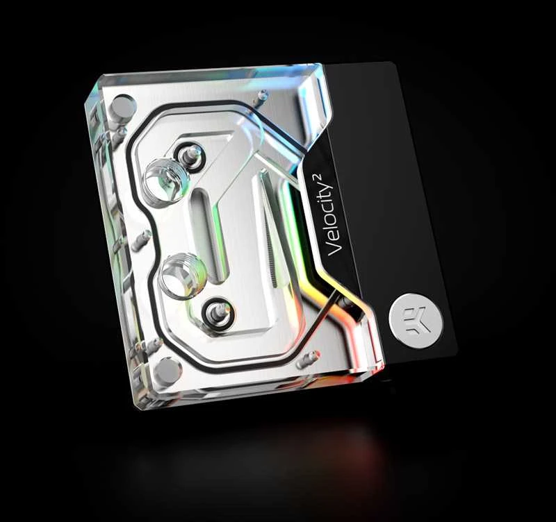 Ek Water Blocks EK vandens blokai EK Vanduo blokai EK-Quantum Velocity² D-RGB ® 1700, nikelis + akrilas