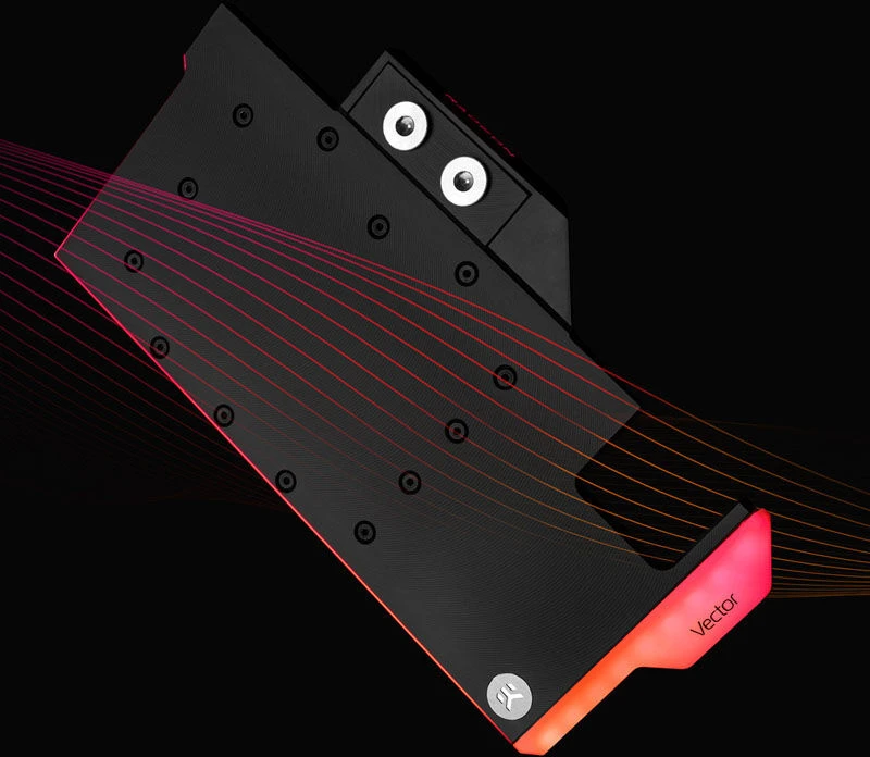 Ek Water Blocks Ek Vanduo Blocks EK Vanduo Blocks EK-Quantum Vector Nitro+ RX 6800XT/6900XT D-RGB – nikelis + acetalis