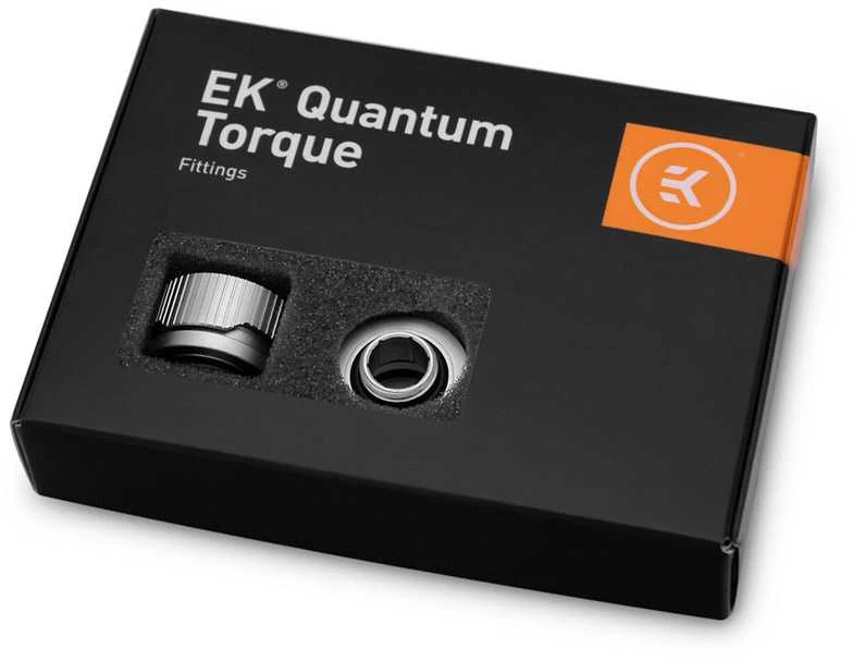 Ek Water Blocks Ek Vanduo Blocks EK Vanduo blokai EK-Quantum Torque HDC 16 colių, 6 vnt. pakuotė, satino titano spalvos