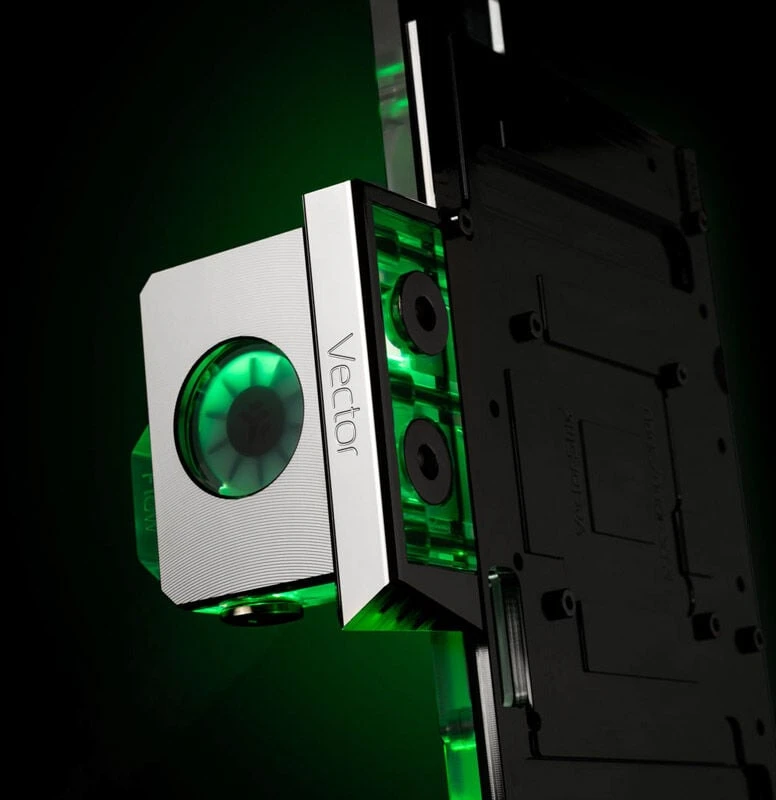 Ek Water Blocks „Ek Vanduo Blocks“ EK „Vanduo Blocks“ EK-Quantum Vector terminalų dangtelis – nikelis