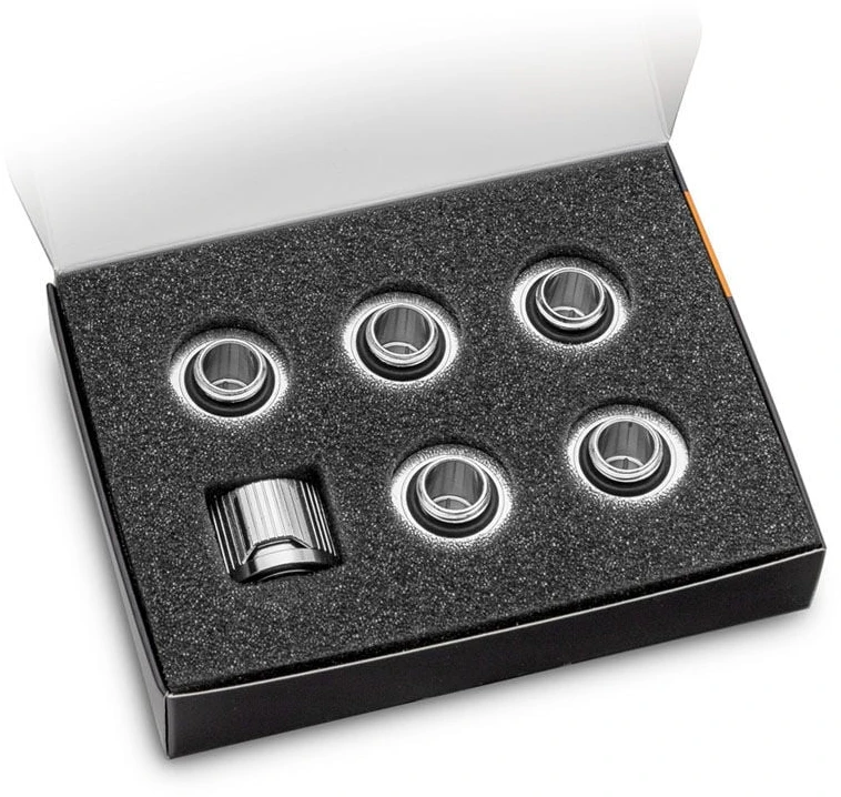Ek Water Blocks Ek Vanduo Blocks EK Vanduo Blocks EK-Quantum Torque STC 10/16" 6 vnt. pakuotė, sidabrinis