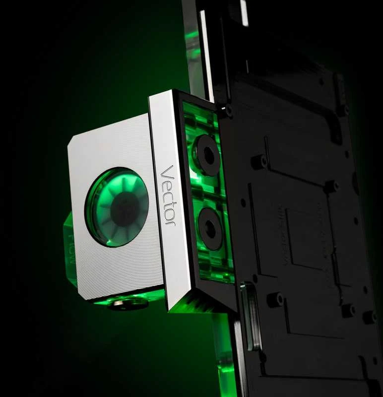 Ek Water Blocks „Ek Vanduo Blocks“ EK „Vanduo Blocks“ EK-Quantum Vector terminalų dangtelis – nikelis