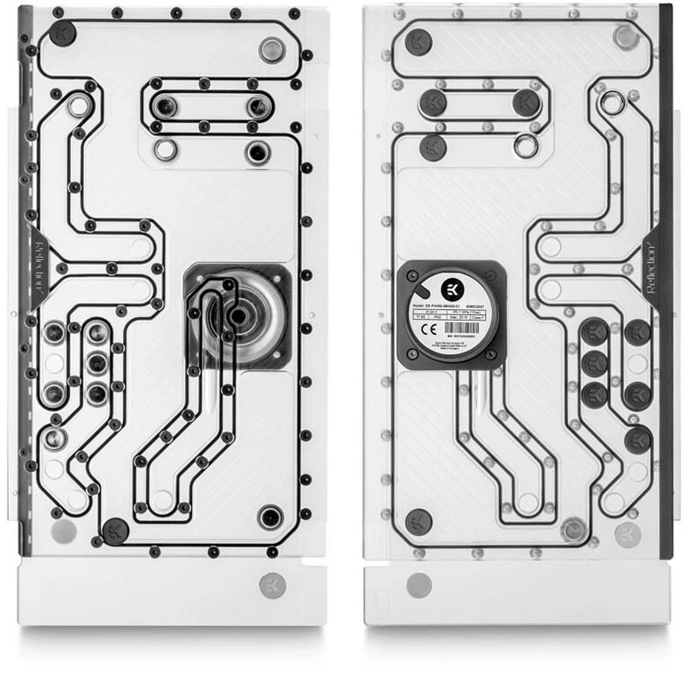 Ek Water Blocks EK vandens blokai EK-Quantum Reflection² PC-O11D EVO D5 PWM D-RGB - akrilas