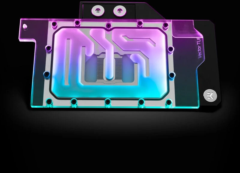 Ek Water Blocks EK Vanduo Blocks EK-Quantum Vector TUF RTX 3070 D-RGB - nikiel + plexi