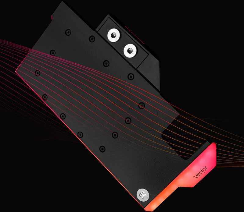 Ek Water Blocks Ek Vanduo Blocks EK Vanduo Blocks EK-Quantum Vector Nitro+ RX 6800XT/6900XT D-RGB – nikelis + acetalis