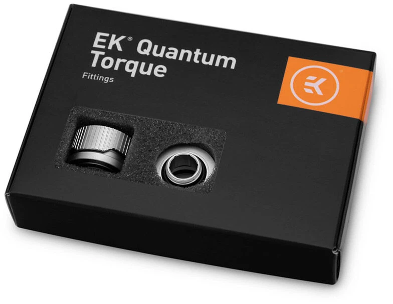 Ek Water Blocks Ek Vanduo Blocks EK Vanduo blokai EK-Quantum Torque HDC 16 colių, 6 vnt. pakuotė, satino titano spalvos