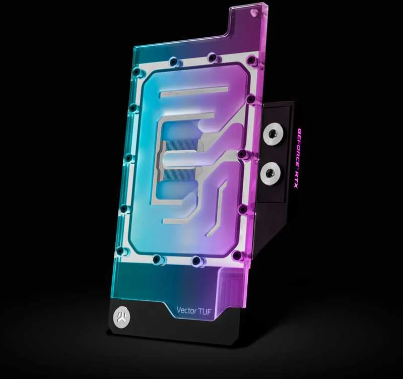 Ek Water Blocks EK Vanduo Blocks EK-Quantum Vector TUF RTX 3070 D-RGB - nikiel + plexi