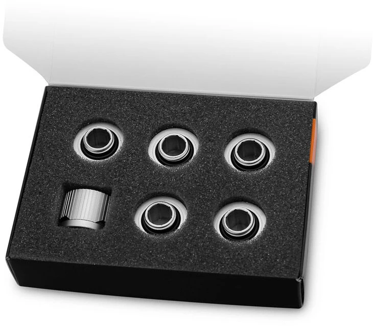 Ek Water Blocks Ek Vanduo Blocks Jungtis EK Vanduo Blocks EK-Quantum Torque STC 10/16, Satin Titanium, 6 vnt.