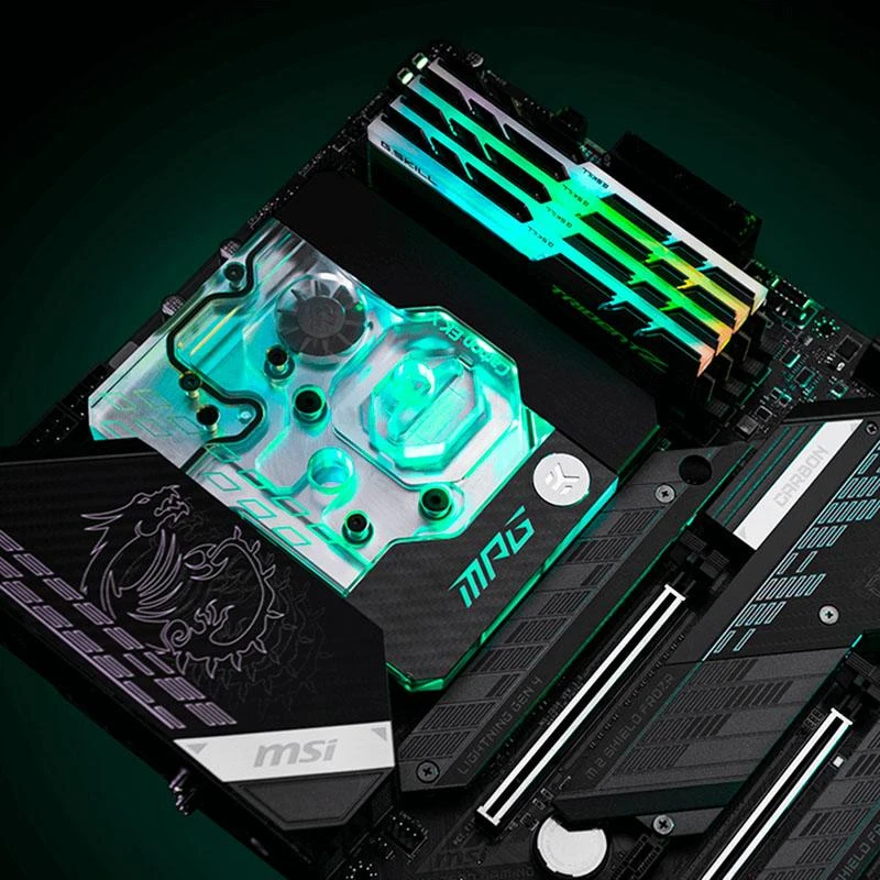 Ek Water Blocks EK vandens blokai EK-Quantum Momentum, Intel MPG Z590 Gaming Carbon - EK X Edition - Socket 1200