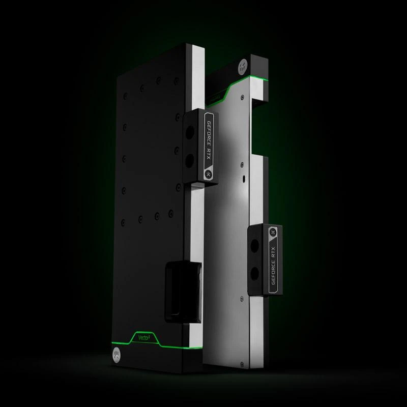 Ek Water Blocks Ek Vanduo Blocks EK Vanduo Blocks EK-Quantum Vector² FTW3 RTX 3080/90 galinė plokštė – nikelis