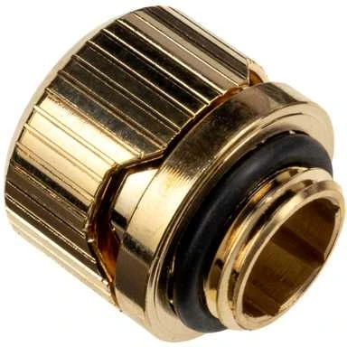 Ek Water Blocks „Ek Vanduo Blocks“ EK Vanduo Blocks EK-Torque HDC 12 jungtis, tiesi G1/4 colio BSP sriegio sriegis, 12 mm išorinio skersmens kietas vamzdis, 12 mm išorinio skersmens, su auksiniu dangteliu