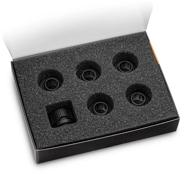 Ek Water Blocks EK Vanduo Blocks EK-Quantum Torque 6-Pak HDC 12 - juoda