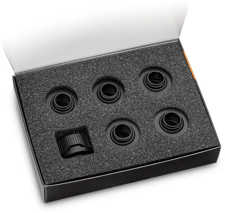 Ek Water Blocks EKWB EK-Quantum Torque HDC-16 suspaudimo tvirtinimo kietieji vamzdeliai, 16 mm OD (6 pakuotės)