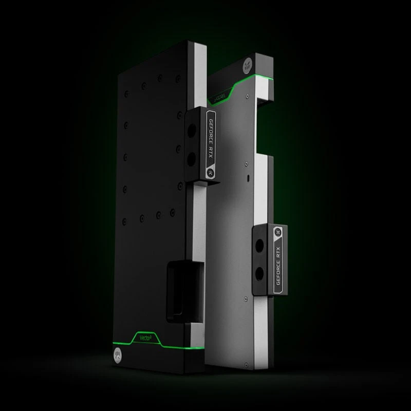 Ek Water Blocks Ek Vanduo Blocks EK Vanduo Blocks EK-Quantum Vector² FTW3 RTX 3080/90 galinė plokštė – sidabrinis
