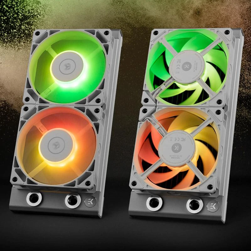 Ek Water Blocks Ek Vanduo Blocks EK Vanduo Blocks EK-Loop FPT 140er DRGB PWM korpuso ventiliatorius, 600-2200U/min – baltos spalvos