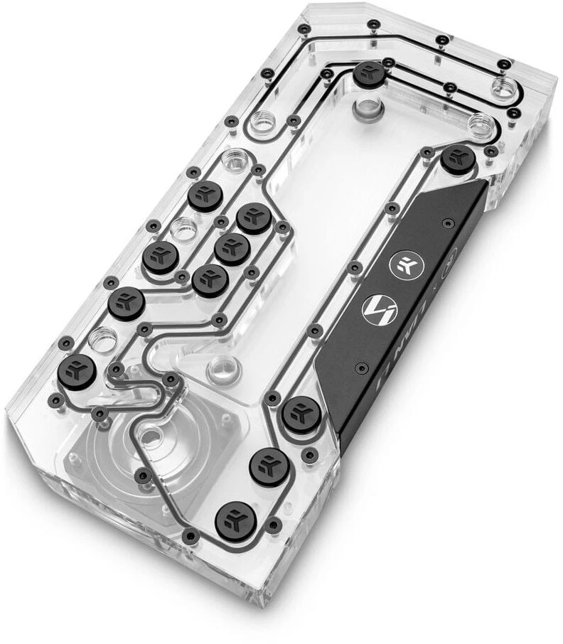 Ek Water Blocks „Ek Vanduo Blocks EK Vanduo Blocks EK-Mana G2 PC-O11D EVO ARGB“ paskirstymo plokštė, D5, D-RGB (akrilinis)