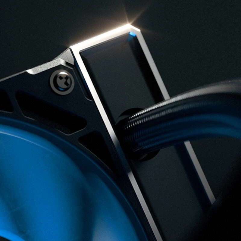 Ek Water Blocks EK Vanduo Blocks EK-Nucleus AIO CR360 Lux D-RGB AIO aušintuvas – 360 mm, juodas