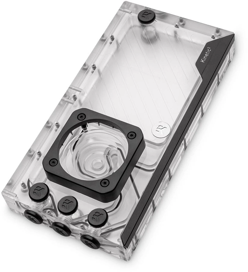 Ek Water Blocks EK Vanduo Blocks EK-Quantum Kinetic3 FLT D5/DDC išlyginamasis bakas - 240 mm, D-RGB, akrilas