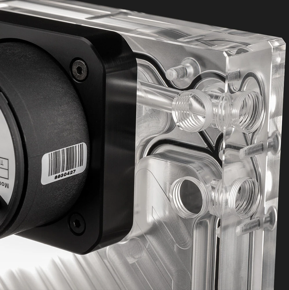Ek Water Blocks EK vandens blokai EK Vanduo blokai EK-Quantum Kinetic3 FLT D5 PWM rezervuaro-siurblio derinys Ø 360 mm, D-RGB, akrilas