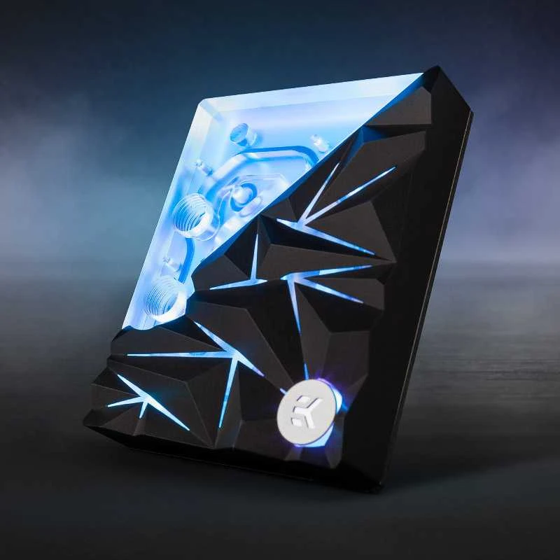 Ek Water Blocks EK vandens blokai EK Vanduo blokai EK-Quantum Velocity² Edge D-RGB (AM5 Juodas Special Edition)