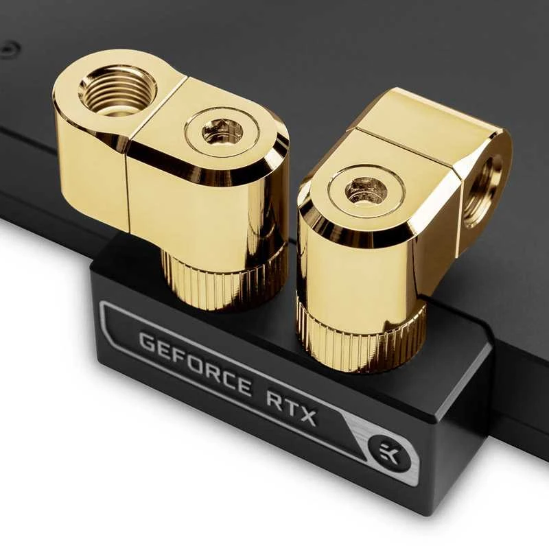Ek Water Blocks EK Vanduo Blocks EK-Quantum Torque Double Rotary Offset 21 - auksinė