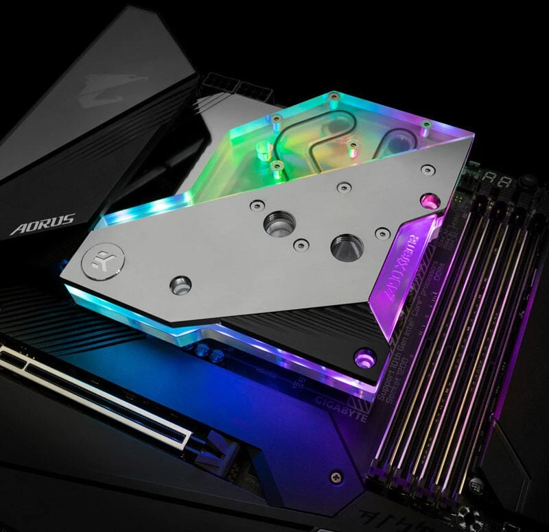 Ek Water Blocks Ek Vanduo Blocks EK Vanduo Blocks EK-Quantum Momentum AORUS Z490 Xtreme D-RGB (akrilas)