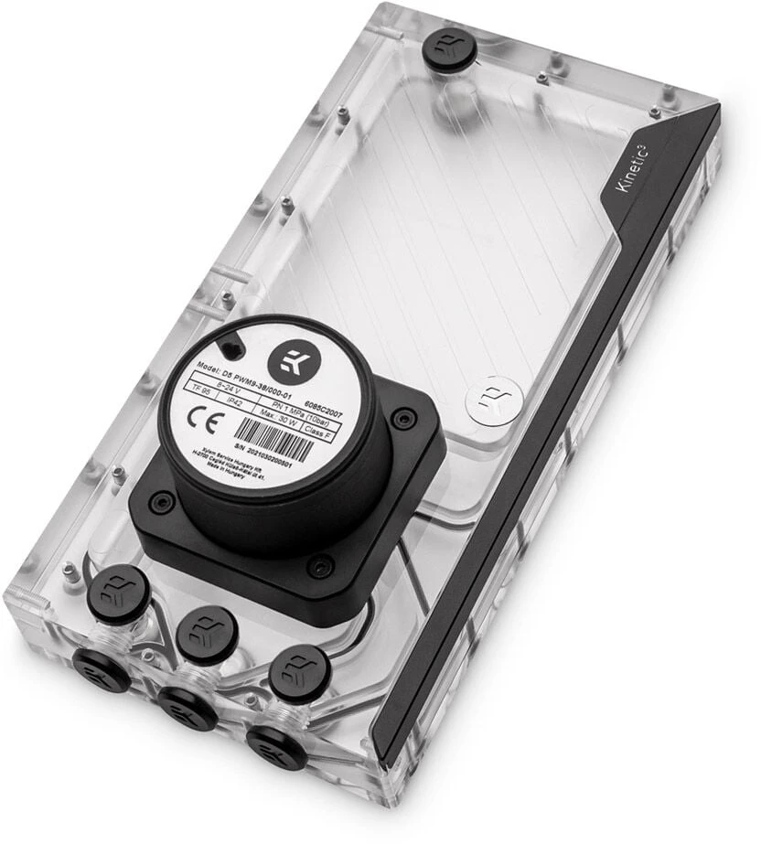Ek Water Blocks Ek Vanduo Blocks EK Vanduo blokai EK-Quantum Kinetic3 FLT D5 PWM rezervuaro-siurblio derinys Ø 240 mm, D-RGB, akrilas