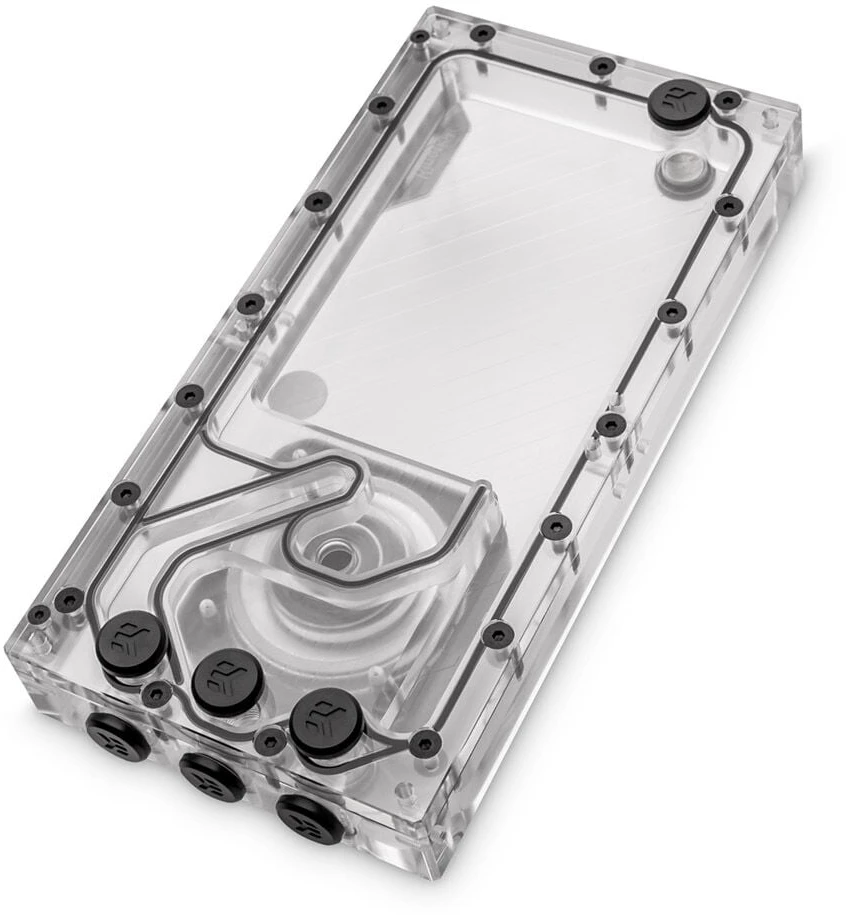 Ek Water Blocks Ek Vanduo Blocks EK Vanduo blokai EK-Quantum Kinetic3 FLT D5 PWM rezervuaro-siurblio derinys Ø 240 mm, D-RGB, akrilas
