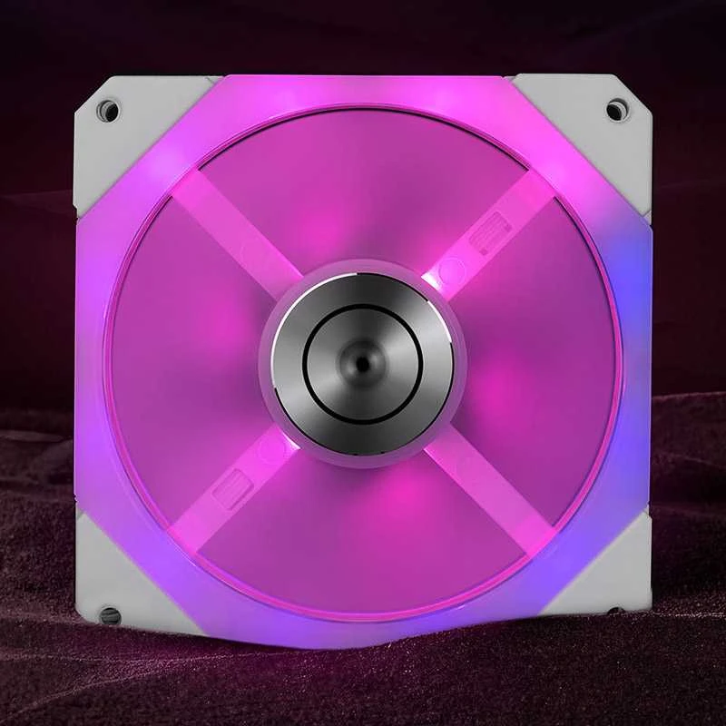EK-Quantum Impulse 120 ventiliatorius su violetiniu apšvietimu