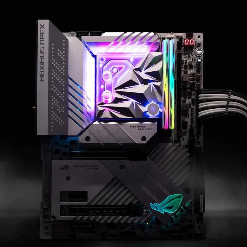Ek Water Blocks EK vandens blokai EK Vanduo blokai EK-Quantum Velocity² Edge D-RGB® 1700 Sidabrinis Special Edition