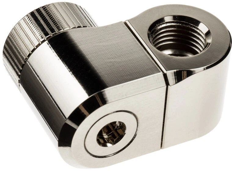 Ek Water Blocks „Ek Vanduo Blocks“ EK „Vanduo Blocks“ EK „Quantum Torque“ G1/4 colio dvigubas prailginimas, pasviręs MF 21 colio, nikelis