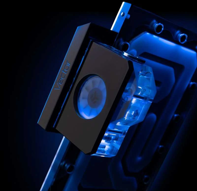 Ek Water Blocks EK vandens blokai EK Vanduo blokai EK-Quantum Vector terminalo dangtelis – juodas
