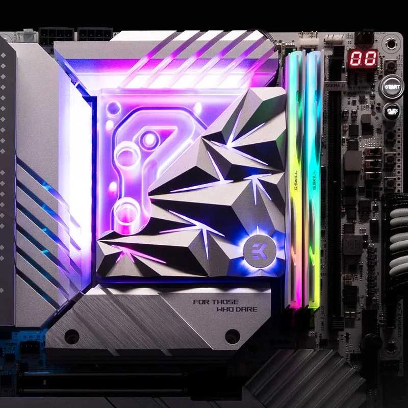 Ek Water Blocks EK vandens blokai EK Vanduo blokai EK-Quantum Velocity² Edge D-RGB® 1700 Sidabrinis Special Edition