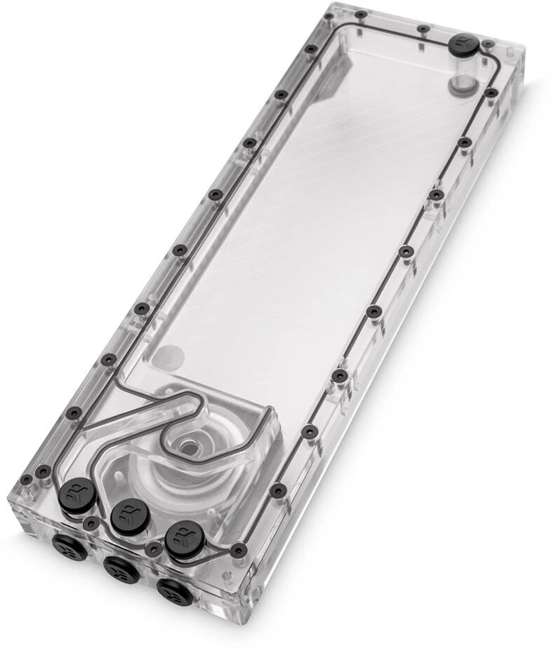 Ek Water Blocks EK vandens blokai EK Vanduo blokai EK-Quantum Kinetic3 FLT D5 PWM rezervuaro-siurblio derinys Ø 360 mm, D-RGB, akrilas