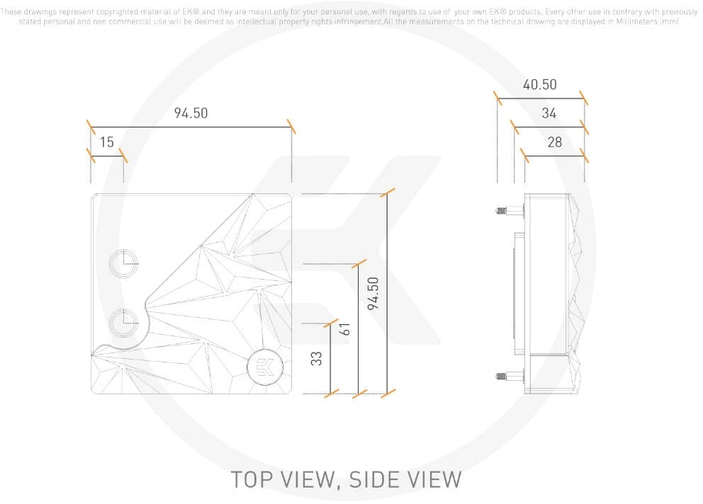 Ek Water Blocks Ek Vanduo Blocks EK Vanduo Blocks EK-Quantum Velocity² Edge D-RGB – 1700 Juodas Special Edition